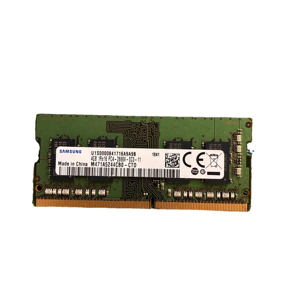 Samsung 4GB DDR4 1Rx16 PC4-2666V SoDimm Memory Laptop Ram M471A5244CB0-CTD